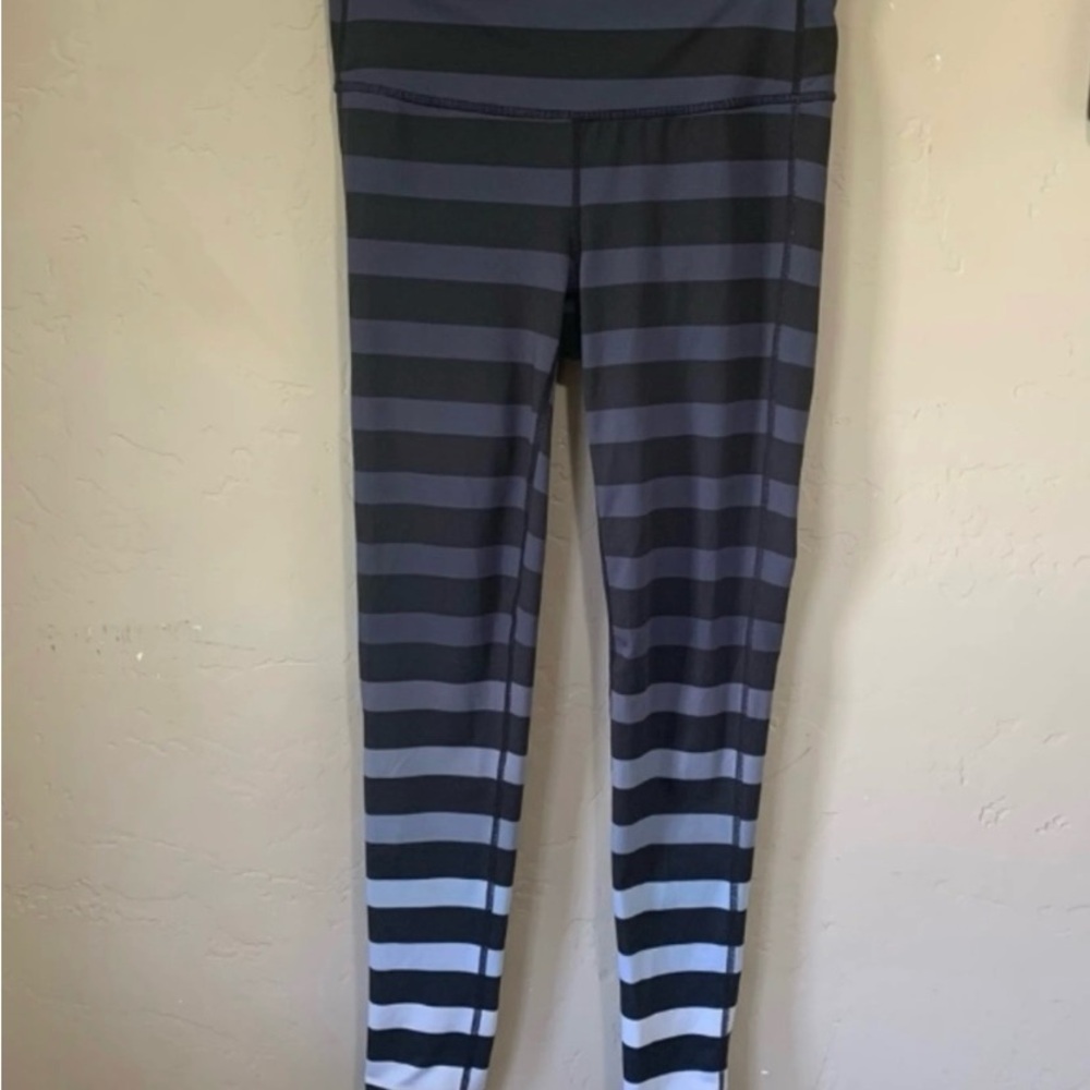 Athleta chunky striped leggings